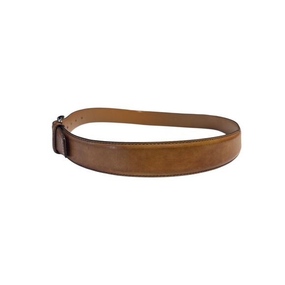 Magnanni Men’s Tan Leather Belt – Size 34, Handcrafted in Spain, Classic Western - Picture 2 of 7